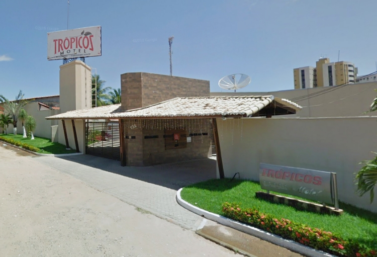 Foto da fachada do motel